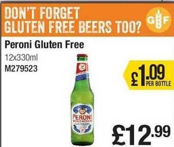 Makro Peroni gluten free offer