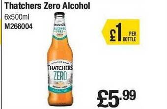 Makro Thatchers zero alcohol offer