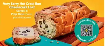 Lidl Very berry hot cross bun cheesecake loaf offer