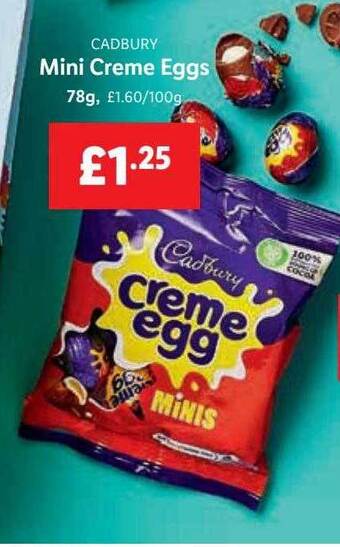 Lidl Cadbury mini creme eggs offer