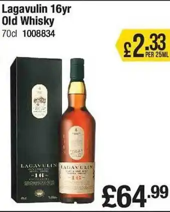 Makro Lagavulin 16yr old whisky offer
