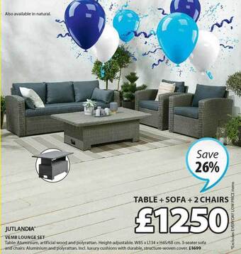 JYSK Jutlandia vemb lounge set offer