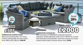 JYSK Tambohuse lounge chair, jutlandia tambohuse lounge set offer