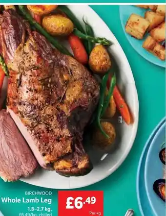 Lidl Birchwood whole lamb leg offer