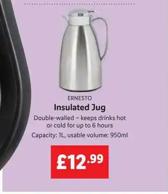Lidl Ernesto insulated jug offer