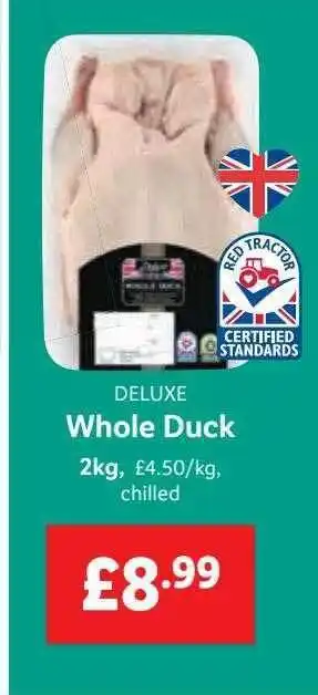 Lidl Deluxe whole duck offer
