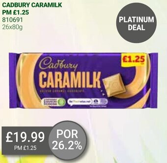 Bestway Cadbury Caramilk 26x80g offer