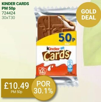 Bestway Kinder Cards 30xT30 offer