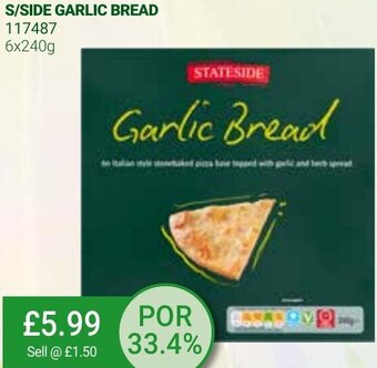 Bestway S/Side Garlic Bread 6x240g offer