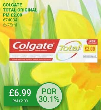 Bestway Colgate Total Original 6x75ml offer