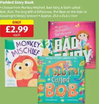 Aldi Padded Story Book offer