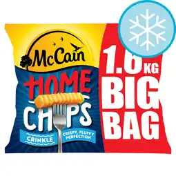Tesco Mccain home chips crinkle cut 1.6kg offer