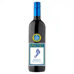 Tesco Barefoot merlot 75cl offer