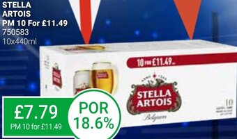Bestway Stella Artois 10x440ml offer