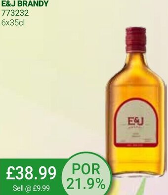 Bestway E & J Brandy 6x35cl offer