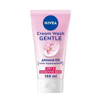 Asda Nivea gentle face cleansing cream wash for dry & sensitive skin offer