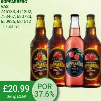 Bestway Kopparberg 15x500ml offer