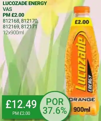 Bestway Lucozade Energy 12x900ml offer