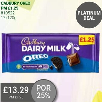 Bestway Cadbury Oreo 17x120g offer