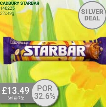 Bestway Cadbury Starbar 32x49g offer