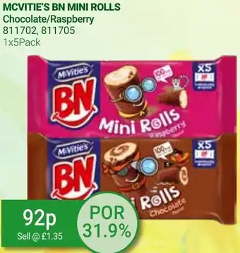 Bestway McVitie's BN Mini Rolls 1x5Pack offer
