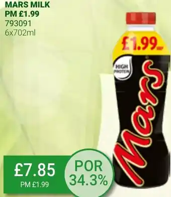 Bestway Mars Milk 6x702ml offer
