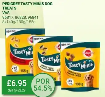Bestway Pedigree Tasty Minis Dog 8x140g/130g/155g offer