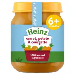 Asda Heinz by nature carrot, potato & courgette jar baby food 6+ months offer