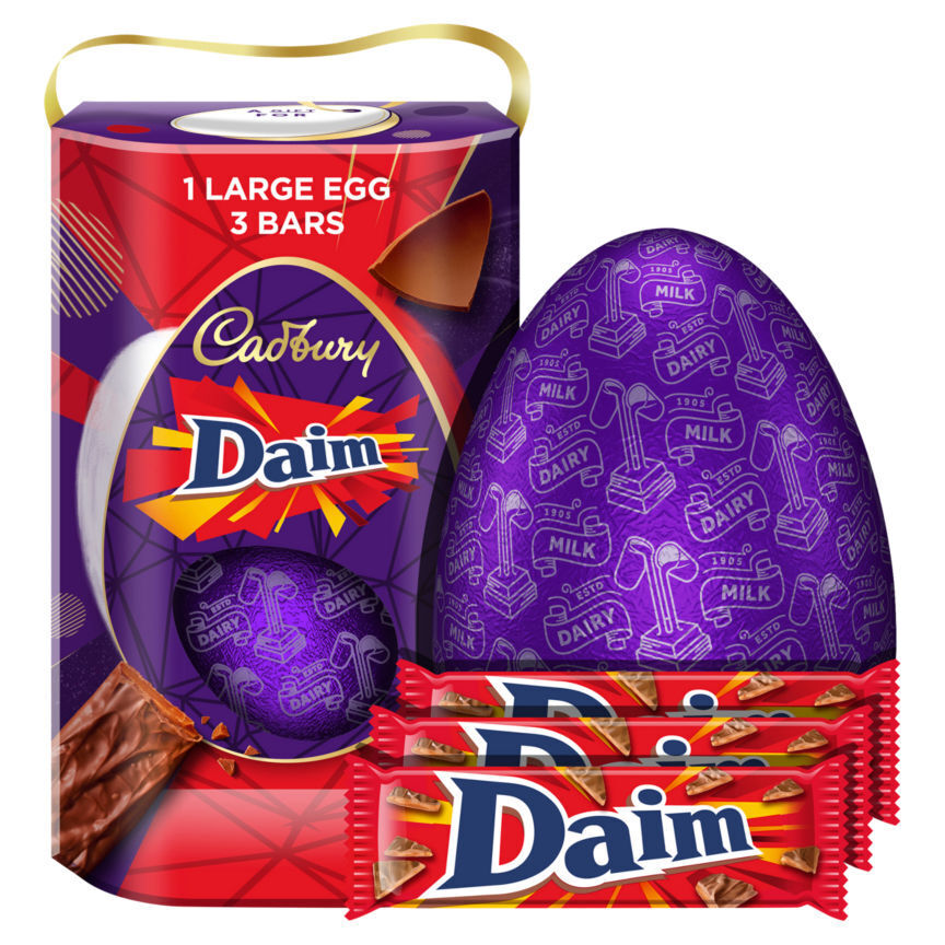 Cadbury daim giant chocolate gift box easter egg offer at Asda