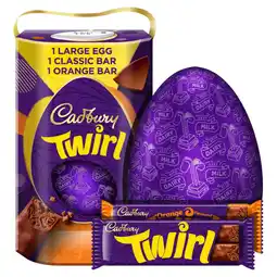 Asda Cadbury twirl milk & orange giant chocolate gift box easter egg offer