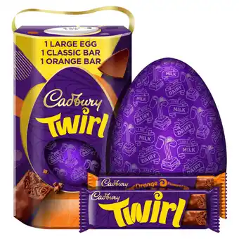 Asda Cadbury twirl milk & orange giant chocolate gift box easter egg offer