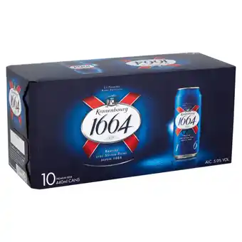 Asda Kronenbourg 1664 lager beer cans offer