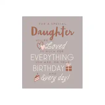Asda George home daughter birthday card offer