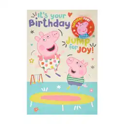 Asda Peppa pig birthday card offer