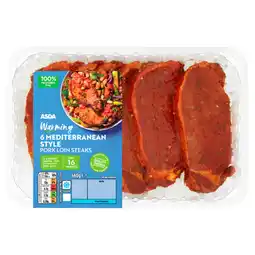Asda Asda mediterranean pork loin steaks offer
