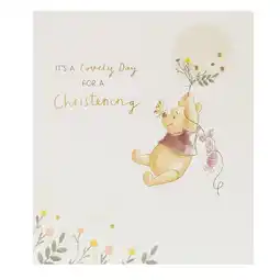Asda Disney winnie the pooh christening card offer