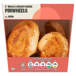 Asda Asda 8 'nduja & regato cheese pinwheels offer