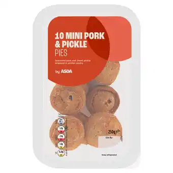 Asda Asda 10 mini pork & pickle pies offer