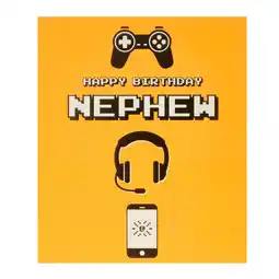 Asda George home gaming nephew birthday card offer