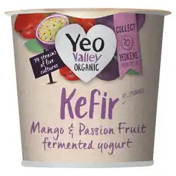 Asda Yeo valley organic kefir mango & passion fruit fermented yogurt offer