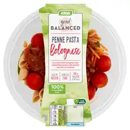 Asda Asda good & balanced penne pasta bolognese offer