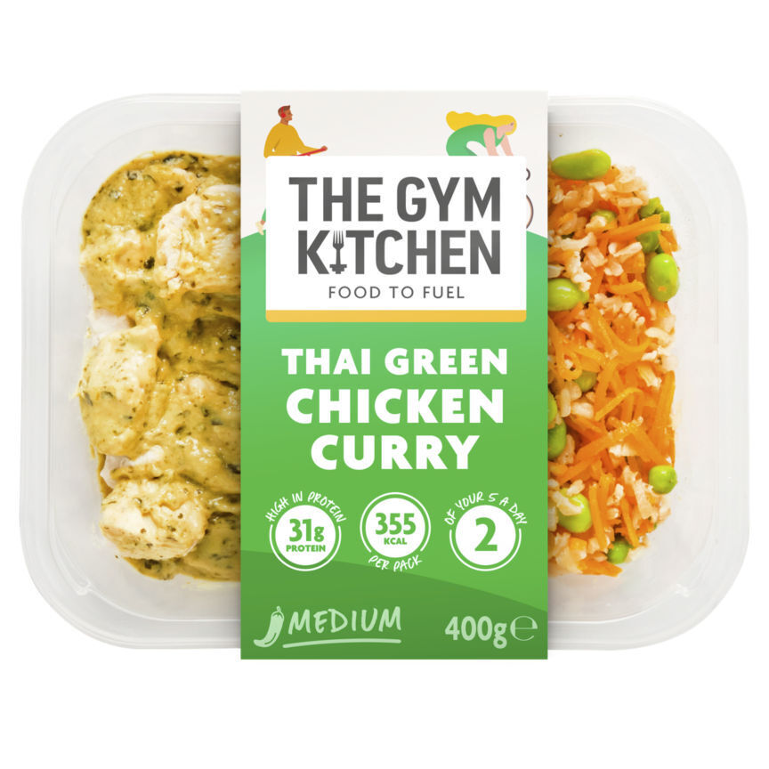 The gym kitchen thai green chicken offer at Asda