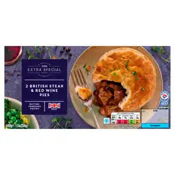 Asda Asda extra special british steak & red wine pies offer