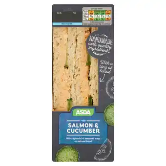 Asda Asda salmon & cucumber sandwich offer