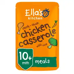 Asda Ella's kitchen organic chicken and rice casserole baby food pouch 10+ months offer