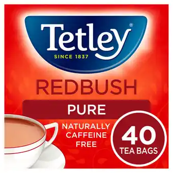 Asda Tetley pure red bush 40 tea bags offer