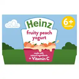 Asda Heinz by nature fruity medley custard baby food 6+ months offer
