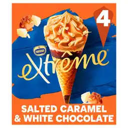 Asda Extreme salted caramel & white chocolate ice cream cones offer