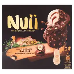 Asda Nuii ice cream adventure 3 milk chocolate & italian roasted hazelnut offer