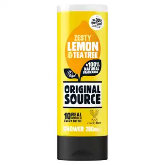 Asda Original source lemon & tea tree shower gel offer